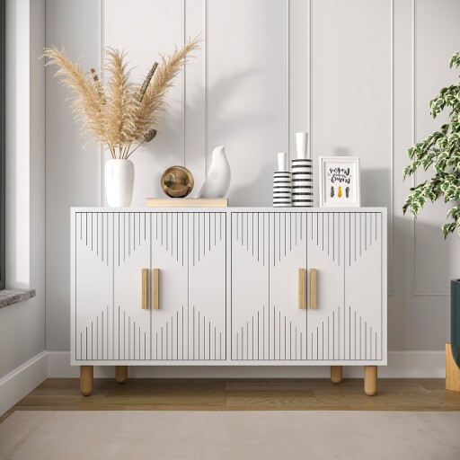 Consola, Odessa, Roger, 120x73 cm, PAL, Alb