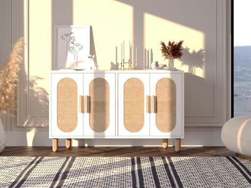 Consola, Odessa, Vera, 120x73x30 cm, PAL, Alb