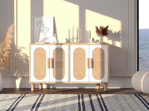 Consola, Odessa, Vera, 120x73x30 cm, PAL, Stejar safir / Nuc