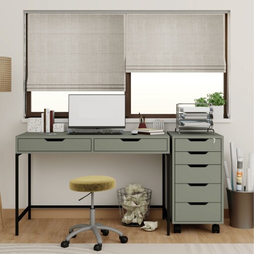 Birou, Miwood, Working 1600-77, 120x77 cm, PAL, Verde