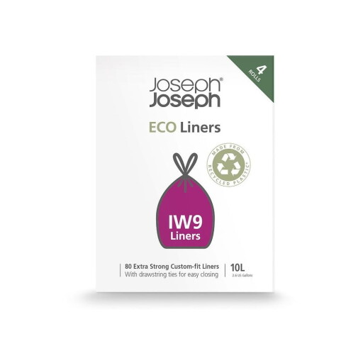 Saci de gunoi 80 buc. retractabili 10 l Eco Grey – Joseph Joseph