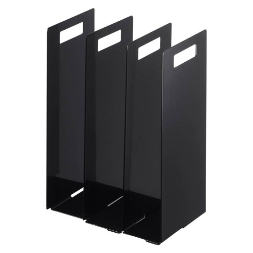 Suporturi pentru prosoape negre 2 buc. din metal Tower – YAMAZAKI