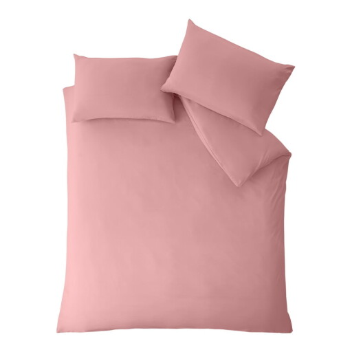Lenjerie de pat roz pentru pat dublu 200x200 cm So Soft Non-Iron – Catherine Lansfield