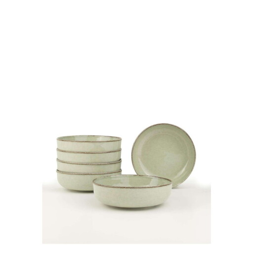 Boluri mici verde-deschis 6 buc. din porțelan 75 ml – Hermia