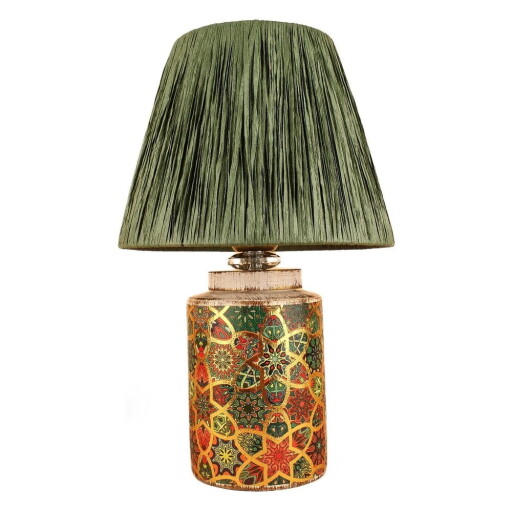 Veioză verde (înălțime 38 cm) Alev – Opviq lights