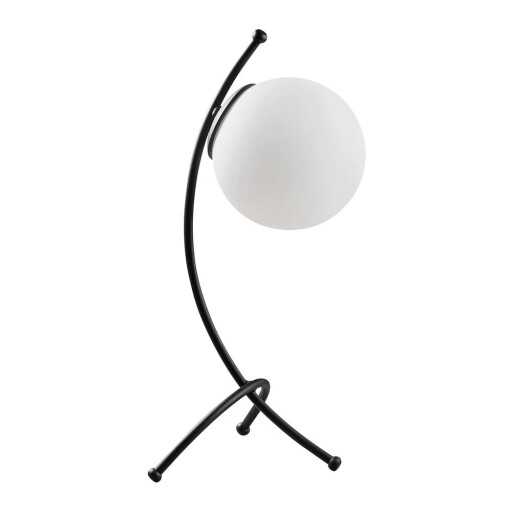Veioză alb-negru cu abajur din sticlă (înălțime 43 cm) Yay – Opviq lights