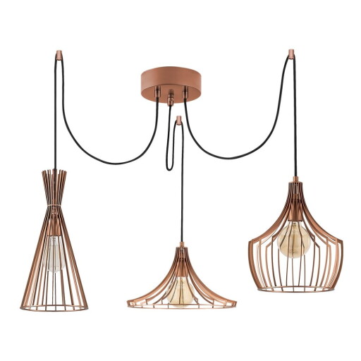 Lustră arămie cu abajur din metal Mezopotamya – Opviq lights