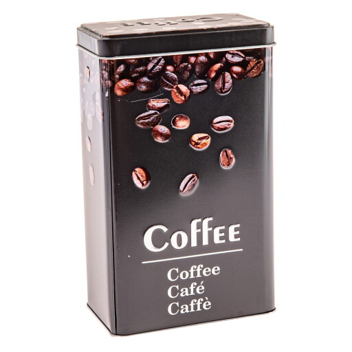 Recipient din metal pentru cafea Black3D – Dakls