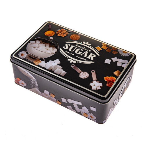 Recipient din metal pentru zahăr Black3D – Dakls