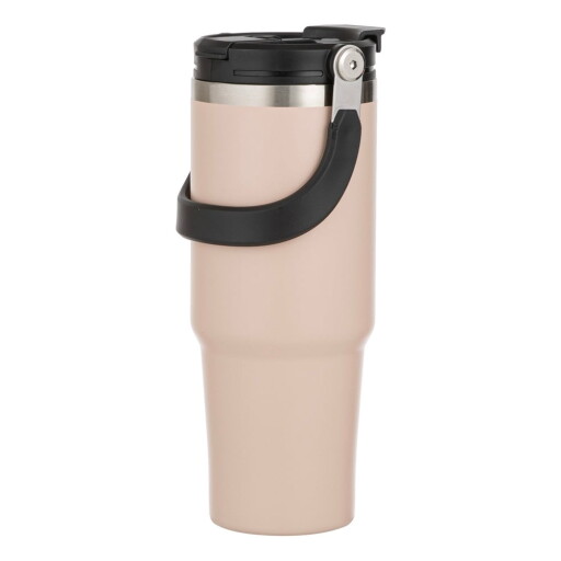 Sticlă bej de călătorie din oțel inoxidabil 1 l Eco – Ladelle