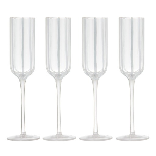 Set de pahare 4 buc. de șampanie 180 ml Stripe – Ladelle