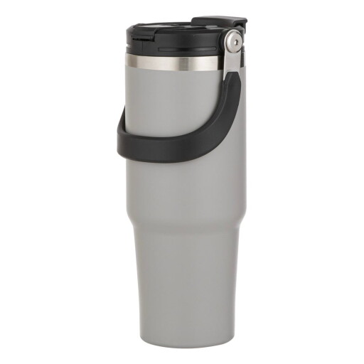 Sticlă gri de călătorie din oțel inoxidabil 1 l Eco – Ladelle