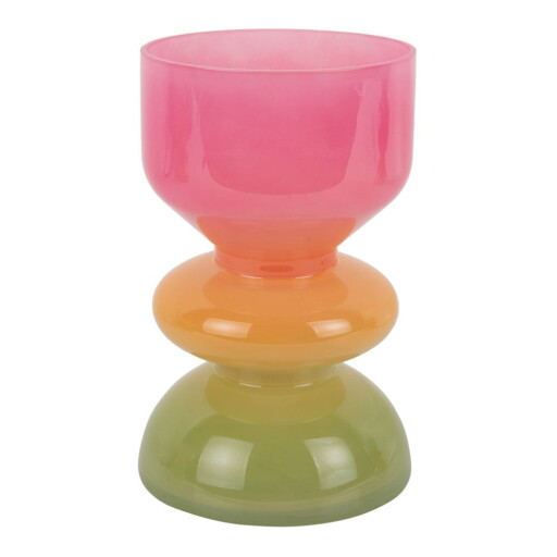Vază portocalie/roz din sticlă (înălțime 20,5 cm) Funky Vibes – PT LIVING