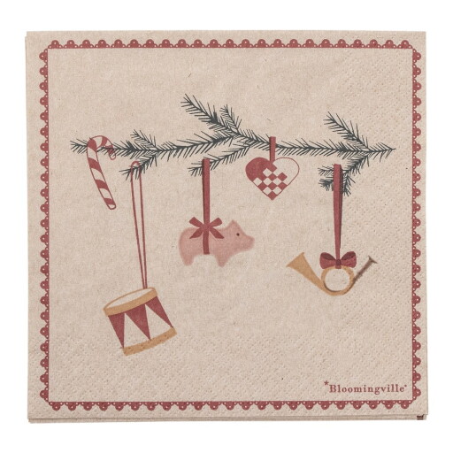 Șervețele 20 buc. din hârtie 33x33 cm Yule – Bloomingville