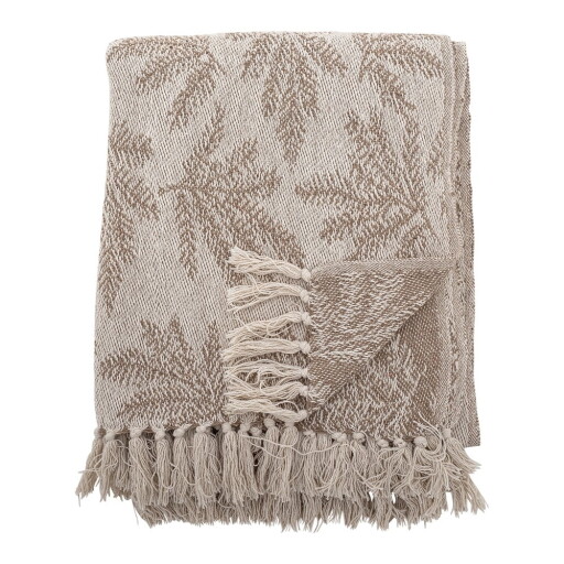 Pătură maro deschis 130x160 cm Gabriela – Bloomingville