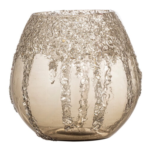 Sfeșnic pentru lumânări pastilă, din sticlă Frosty – Bloomingville