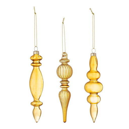 Ornamente de Crăciun 3 buc. din sticlă ø 4 cm Auralia – Bloomingville