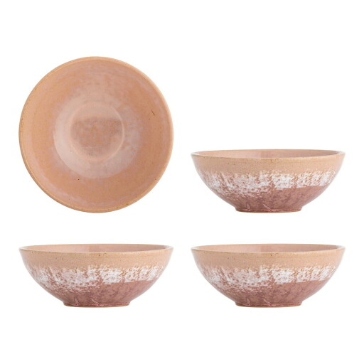 Boluri mici somon 4 buc. din gresie 890 ml Darlene – Bloomingville