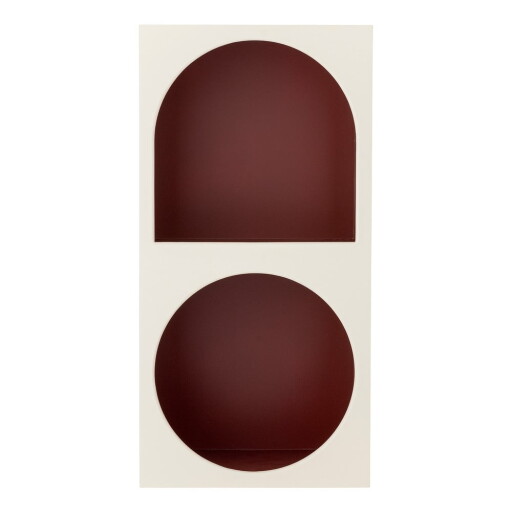 Bibliotecă de perete roșie/albă 30x60 cm Graphia – Bloomingville