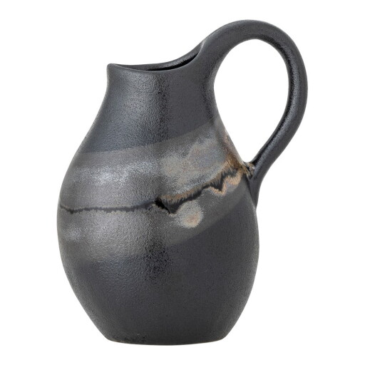 Vază gri închis din gresie (înălțime 15 cm) Alvena – Bloomingville