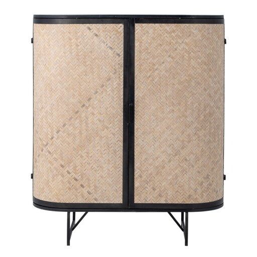 Dulap în culoare naturală din bambus 92x105x36,5 cm Ember – Bloomingville