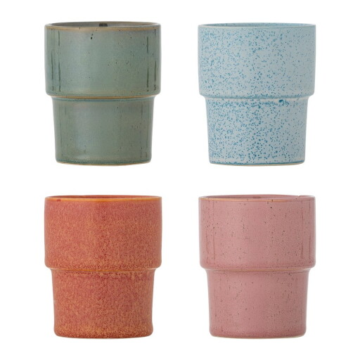 Cești 4 buc. pentru espresso din gresie 150 ml Ewan – Bloomingville