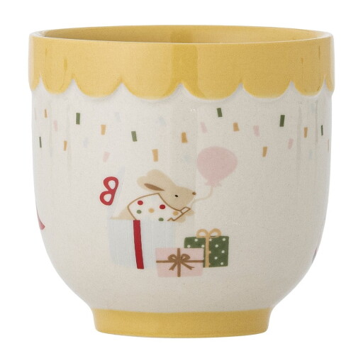 Cană pentru copii galbenă/crem din gresie 150 ml Celebrate – Bloomingville Mini