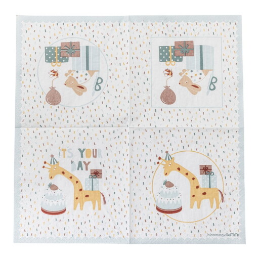 Șervețele 20 buc. din hârtie 33x33 cm Celebrate – Bloomingville Mini