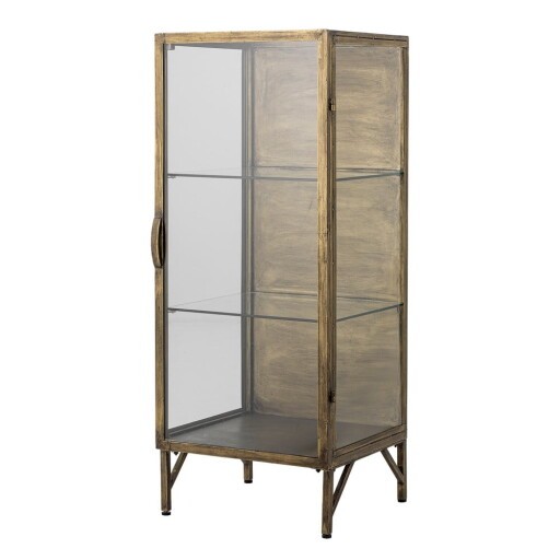 Vitrină aurie din metal 45x110x40 cm Saone – Bloomingville