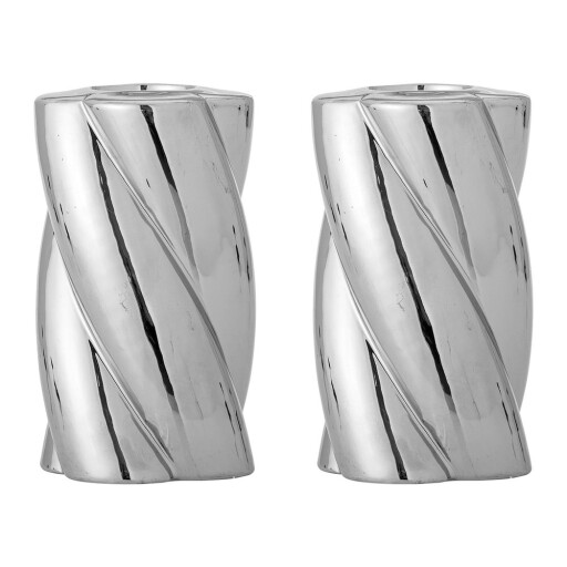 Sfeșnice 2 buc. din gresie Silvia – Bloomingville