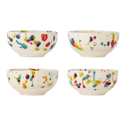 Boluri mici crem 4 buc. din gresie 300 ml Freckles – Bloomingville