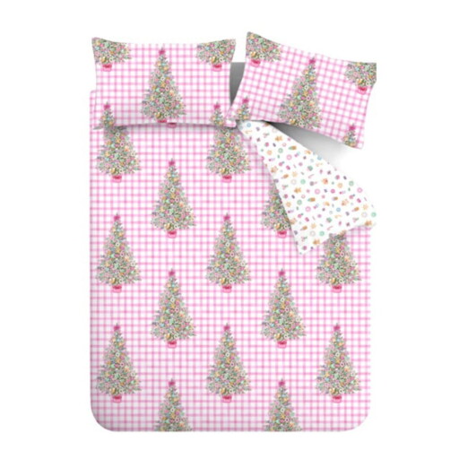 Lenjerie de pat roz pentru pat dublu, extinsă 230x220 cm Sweets and Treats – Catherine Lansfield