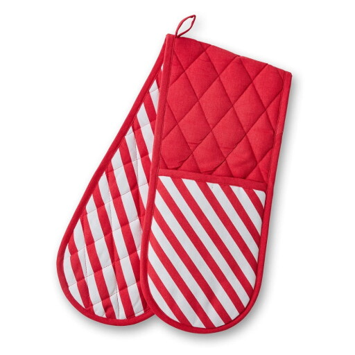 Mănușă dublă de bucătărie din bumbac Candy Cane – Catherine Lansfield