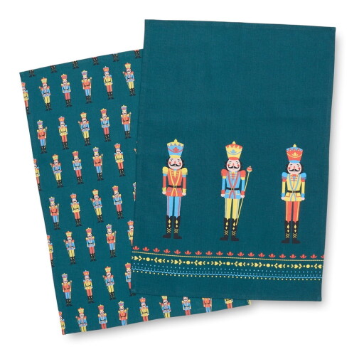 Prosoape de vase 4 buc. din bumbac 50x70 cm cu model de Crăciun Nutcracker – Catherine Lansfield