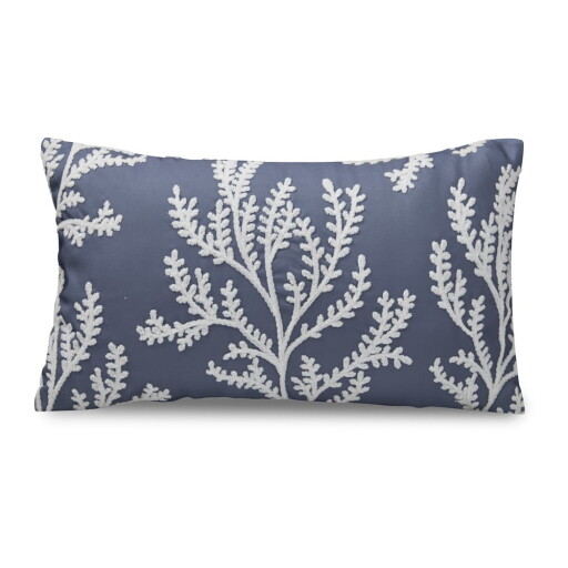 Pernă decorativă 30x50 cm Coral Leaf Embroidered – Catherine Lansfield