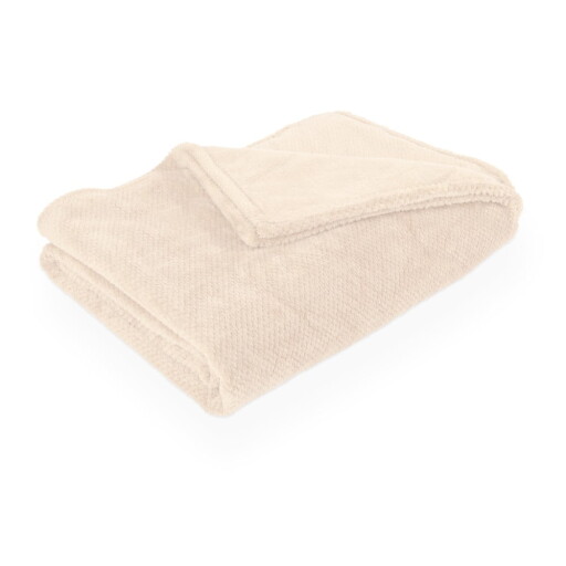 Pătură fildeș din micropluș/cocolino 150x200 cm Pippa – Tiseco Home Studio