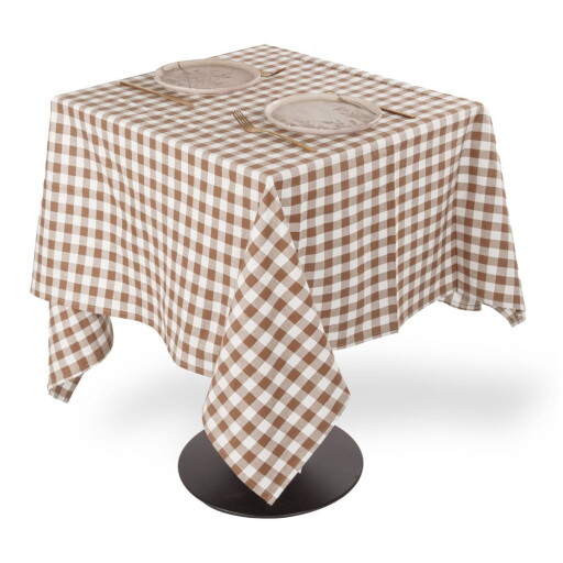 Față de masă din bumbac 150x250 cm Gingham – Tiseco Home Studio