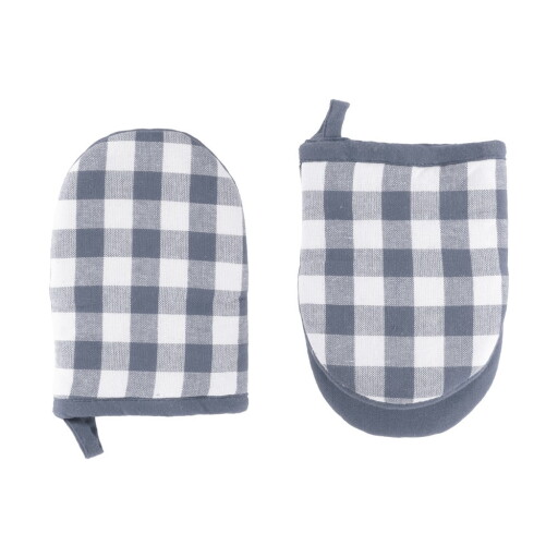 Set de mănuși de bucătărie 2 buc. din bumbac Gingham – Tiseco Home Studio