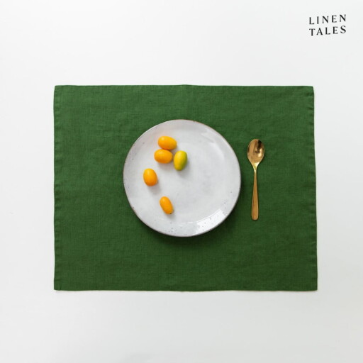 Suport pentru farfurii din in 35x45 cm True Green – Linen Tales