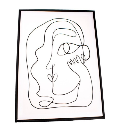 Tablou de perete cu ramă Dakls Silhouette, 45 x 60 cm