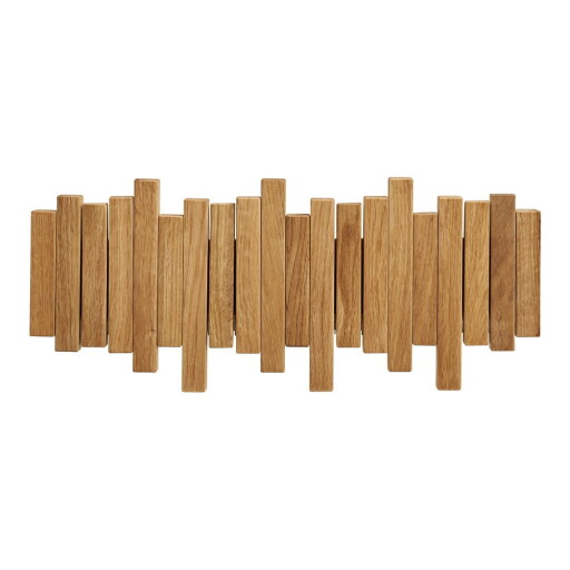 Cuier de perete în culoare naturală din lemn de stejar 3 cm Caltra – House Nordic