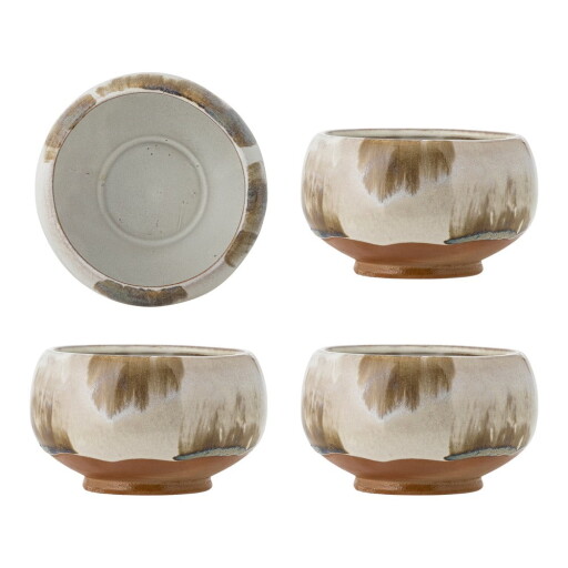 Boluri mici 4 buc. din gresie 400 ml Jade – Bloomingville