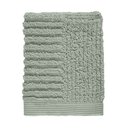Prosop verde din bumbac din frotir 30x30 cm Classic – Zone