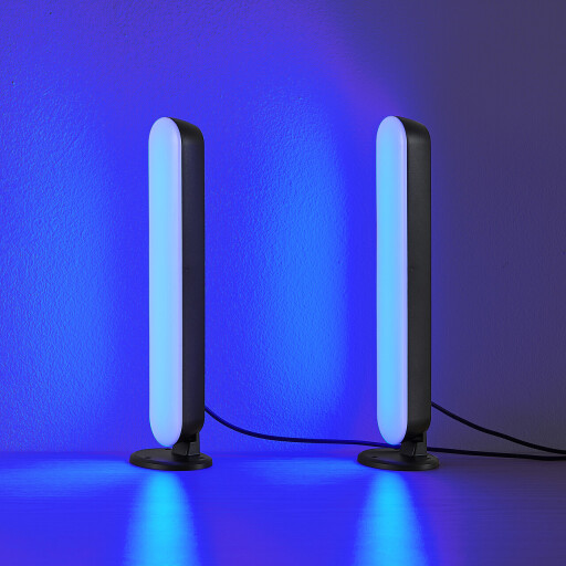 Lampa de masa Game, RL, 3.5x4.5x28 cm, 2.5W, 2x SMD, plastic, negru