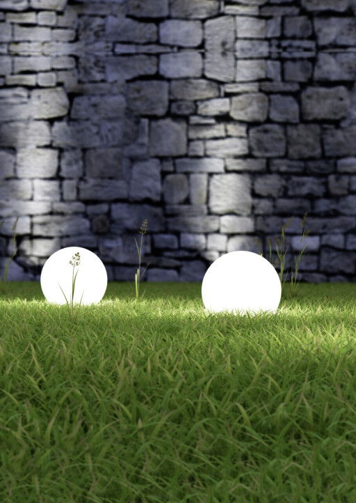 Lampa de gradina Bolo, RL, 20x51.5 cm, 23W, 1x E27, plastic, alb