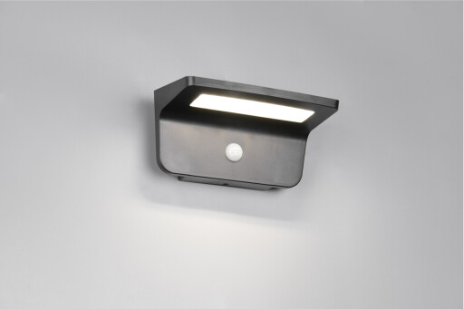 Aplica de perete pentru exterior Atico, RL, 20x13x10 cm, 8W, 1x SMD, plastic, negru mat