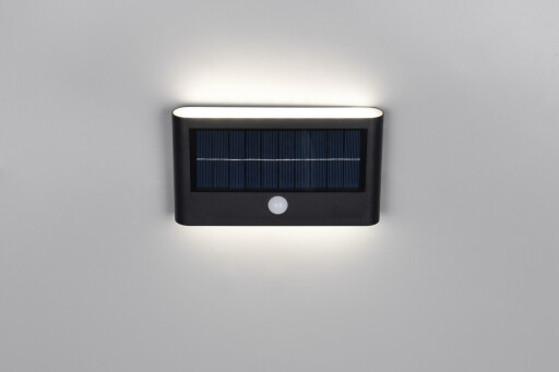 Aplica de perete pentru exterior Ramos, RL, 18x3.5x10 cm, 8W, 1x SMD, plastic, negru mat