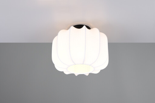 Plafoniera Madleine, RL, 25x19 cm, 10W, 1x E27, metal, negru mat/alb