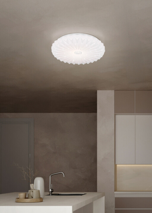 Plafoniera Ataris, RL, 38x7 cm, 18W, 1x SMD, plastic, alb