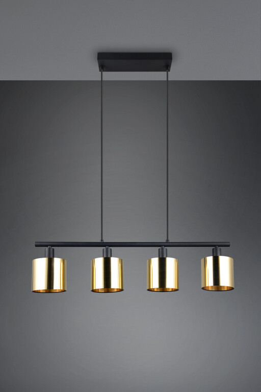 Lustra Jason, RL, 75x12x150 cm, 10W, 4x E14, metal, auriu